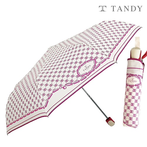 탠디 아이보리 패턴 3단우산